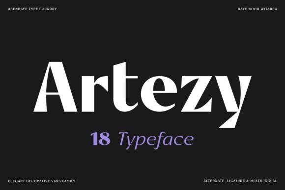 Artezy: A Modern Sans Serif for Luxury Branding
