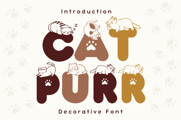 Charming Typography: The Cat Purr Font for Creative Projects