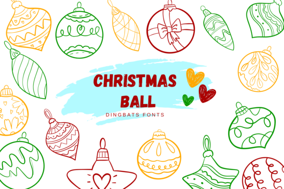 Christmas Ball: A Festive Dingbat Font for Holiday Designs