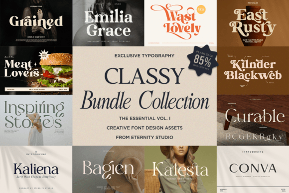 Classy Bundle Vol. I: Vintage Meets Elegant Typography