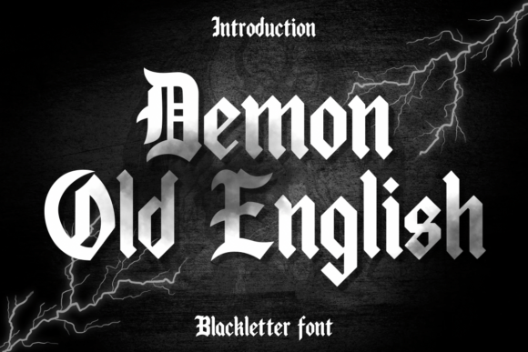 Demon Old English: A Blackletter Font for Bold Designs