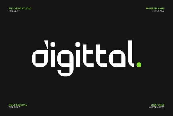 Digittal: The Sleek Font for Modern Digital Brands