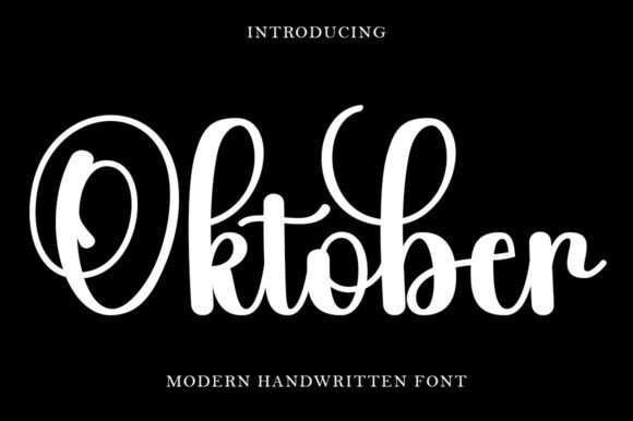Discover the Sweet Charm of the Oktober Handwritten Font