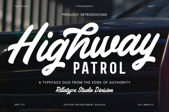 Highway Patrol: A Retro Typeface Duo for Bold Branding