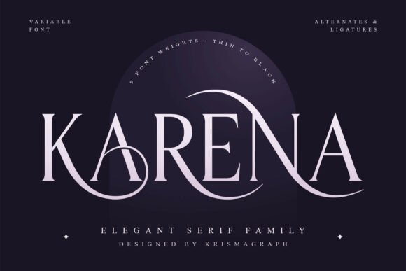 Karena: A Serif Font Family for Elegant Design