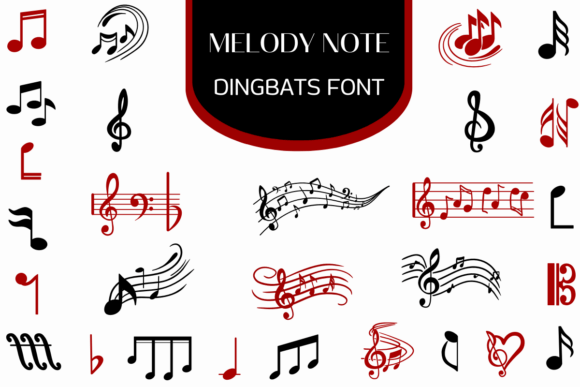 Melody Notes: A Cool Dingbats Font for Creative Projects