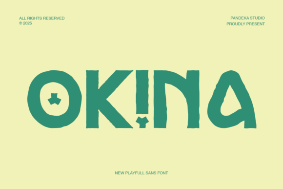 Okina: A Playful Display Font for Flavorful Branding