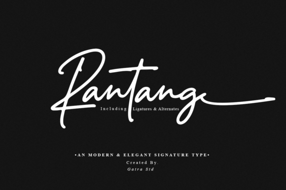 Rantang: A Stylish and Delicate Script Font