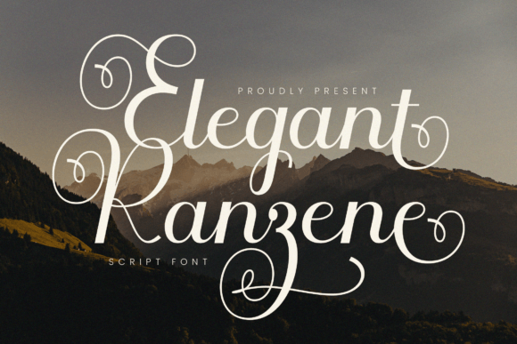 Ranzene: A Calligraphy Font for Elegant Designs