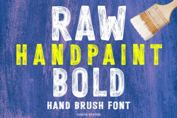 Raw Hand Paint Bold: A Striking Brush Typeface for Impactful Designs