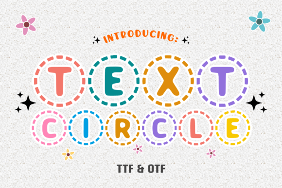 Text Circle: A Charming Typeface for Standout Designs