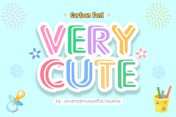 Very Cute: A Playful Typeface for Children's Design