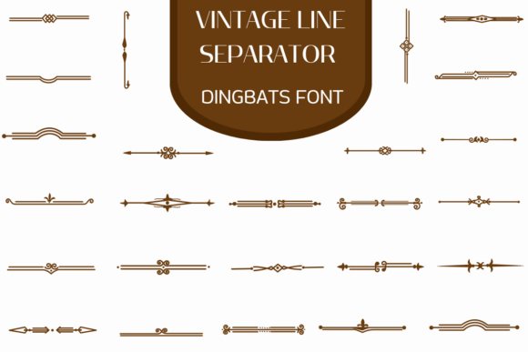 Vintage Line Separator: A Fun and Useful Dingbats Font
